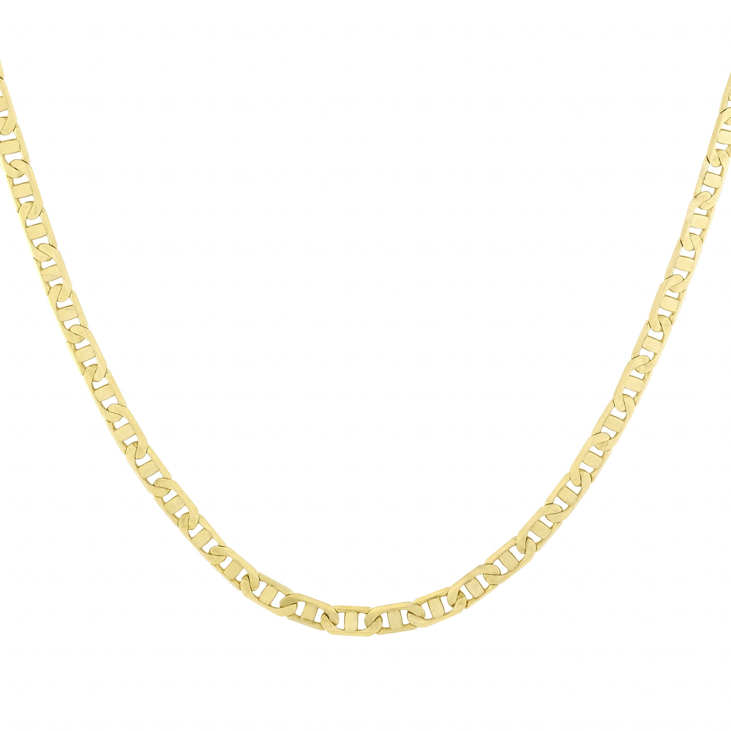9ct Yellow Gold Children's Marina Chain 16" 4mm