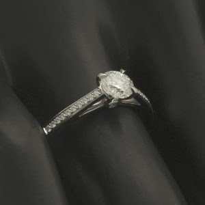 Platinum 0.66ct Diamond Solitaire Ring