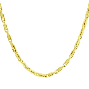 9ct Yellow Gold Fancy Box Link Chain 20.5″ 4.5mm