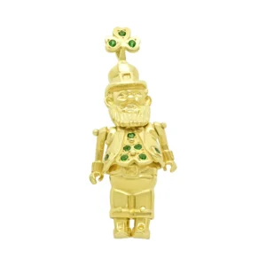 9ct Yellow Gold Gemstone St Patrick’s Day Pendant