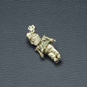 9ct Yellow Gold Gemstone St Patrick’s Day Pendant