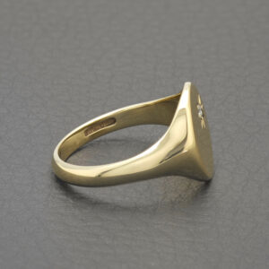 9ct Yellow Gold Gemstone Signet Ring