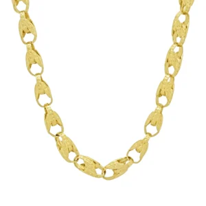 9ct Yellow Gold Tulip Chain 30″ 8mm