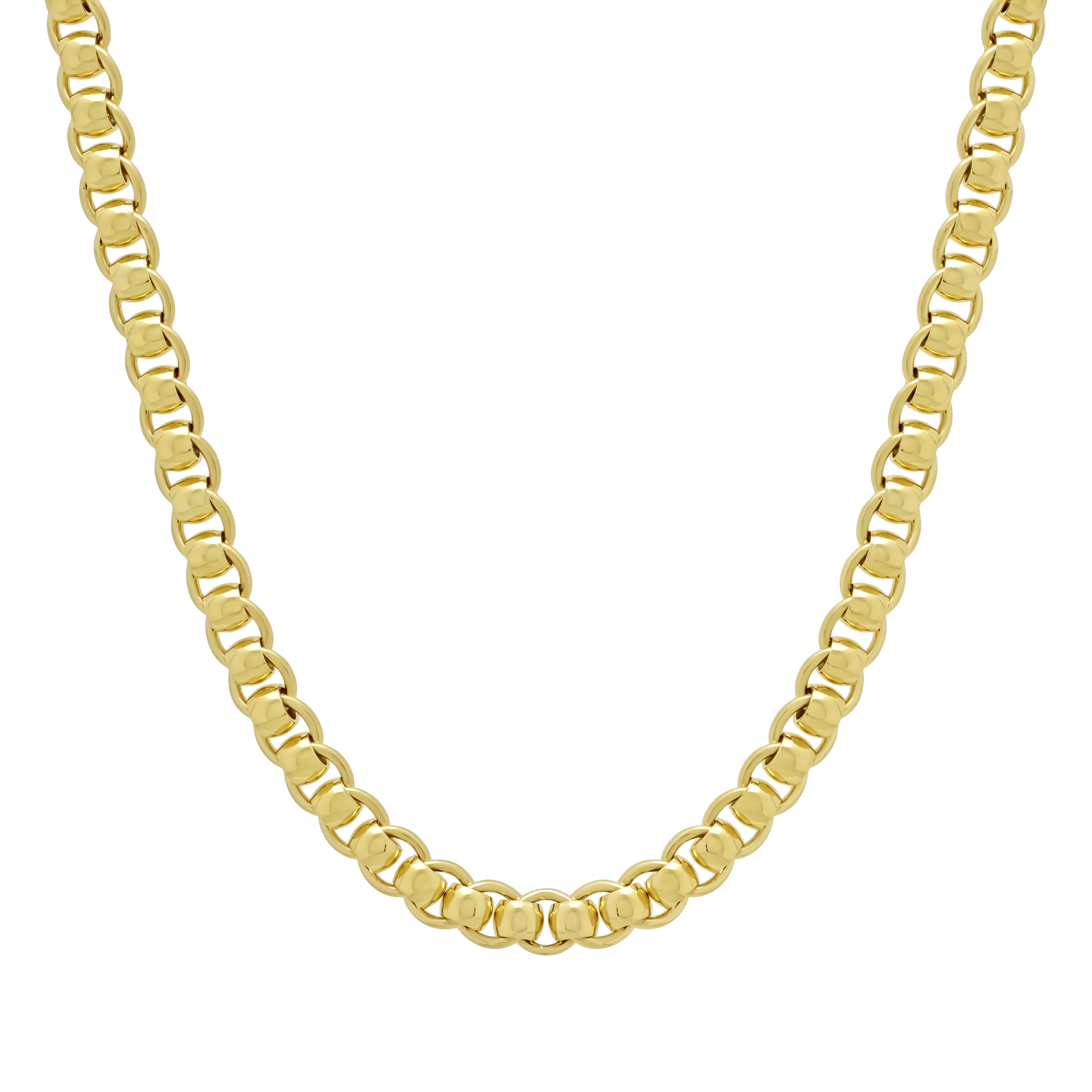 9ct Yellow Gold Roller Ball Chain 20.5″ 6mm