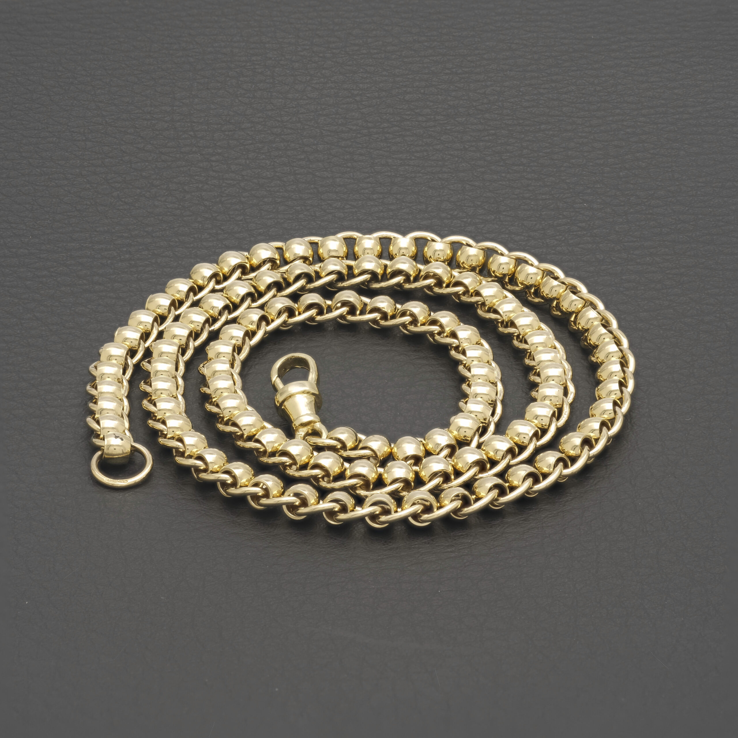 9ct Yellow Gold Roller Ball Chain 20.5″ 6mm - Image 5