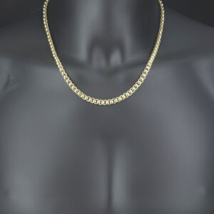 9ct Yellow Gold Roller Ball Chain 20.5″ 6mm