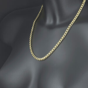 9ct Yellow Gold Roller Ball Chain 20.5″ 6mm