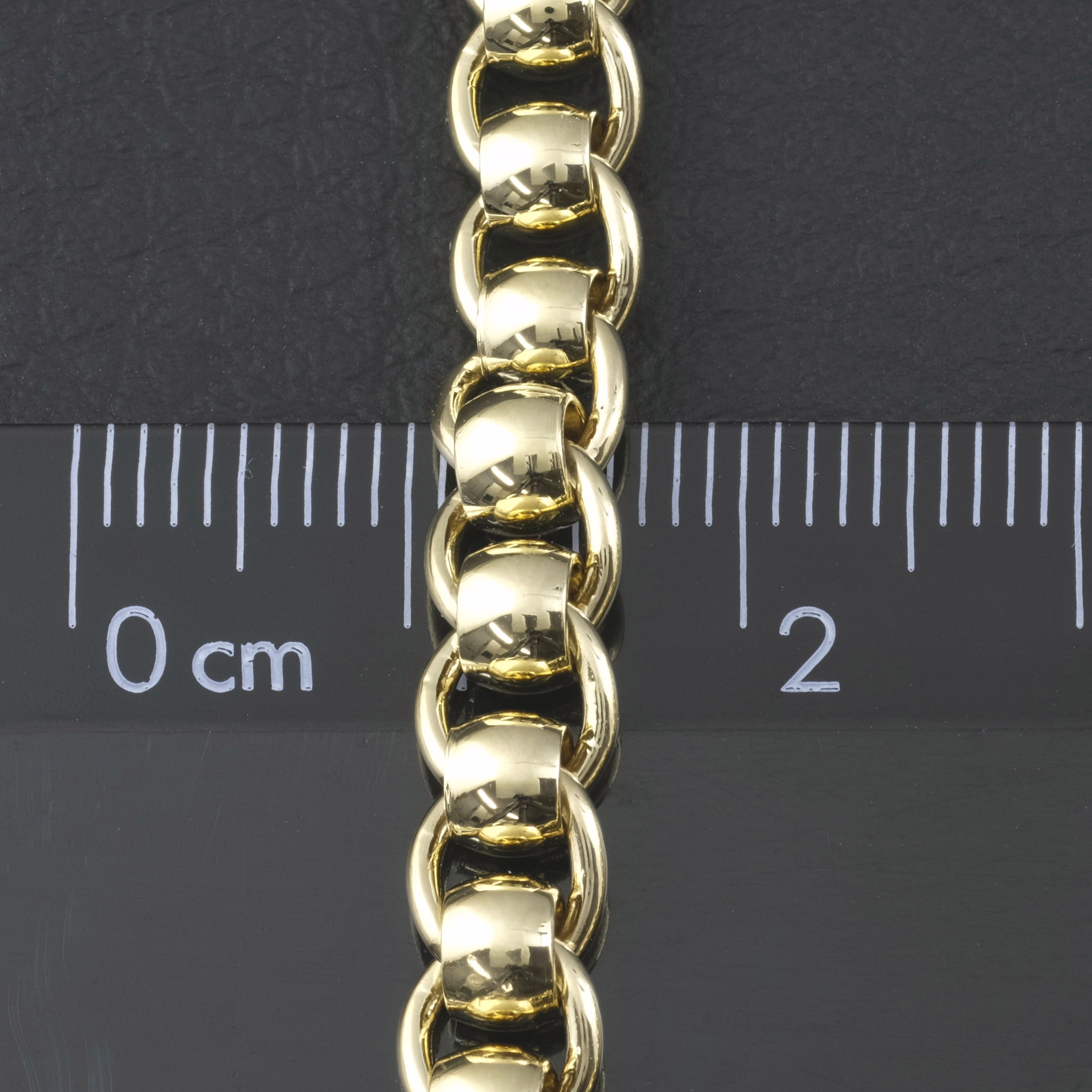 9ct Yellow Gold Roller Ball Chain 20.5″ 6mm - Image 2