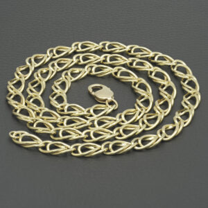 9ct Yellow Gold Double Fancy Link Chain 28.5&#8243; 8.5mm