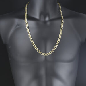 9ct Yellow Gold Double Fancy Link Chain 28.5&#8243; 8.5mm