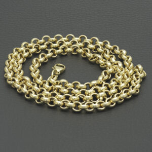 9ct Yellow Gold Belcher Chain 27.5″ 6mm