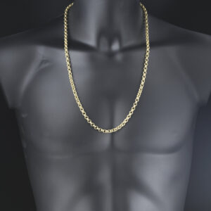 9ct Yellow Gold Belcher Chain 27.5″ 6mm