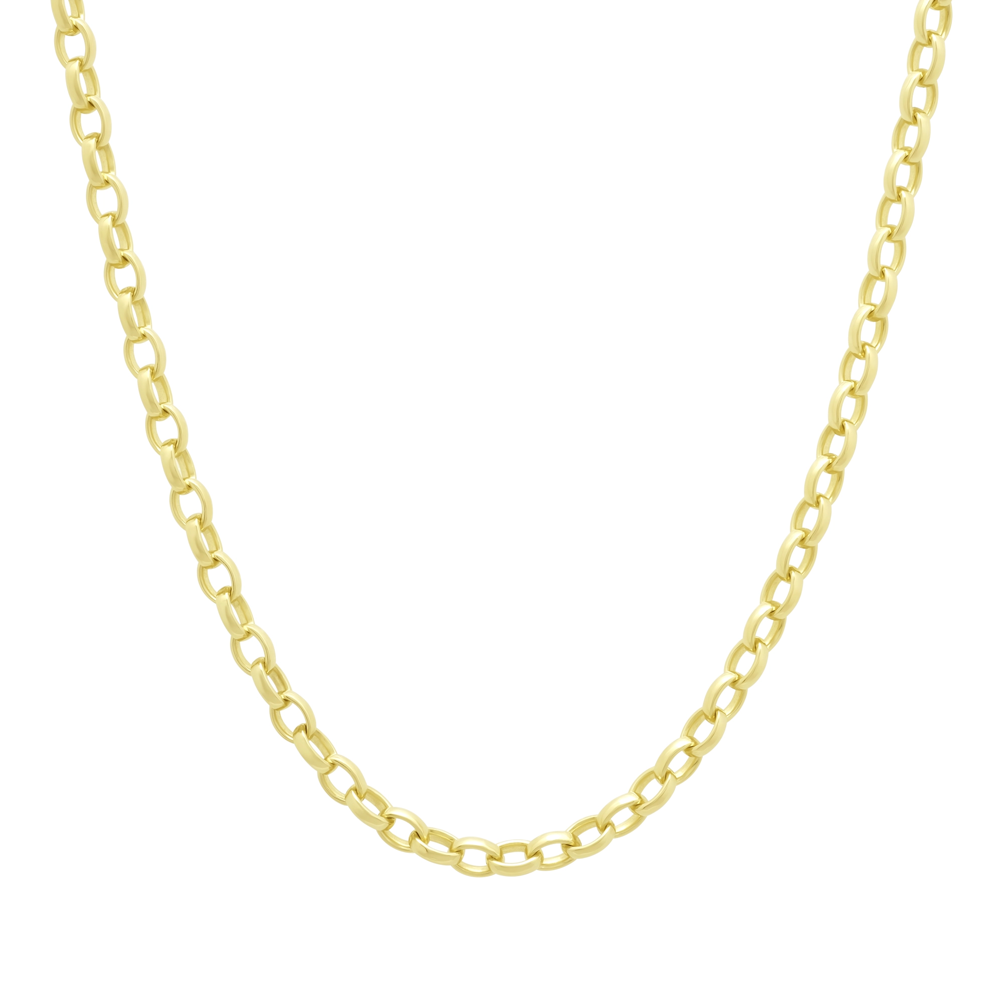 9ct Yellow Gold Belcher Chain 26" 4mm