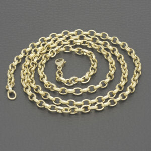 9ct Yellow Gold Belcher Chain 26&#8243; 4mm