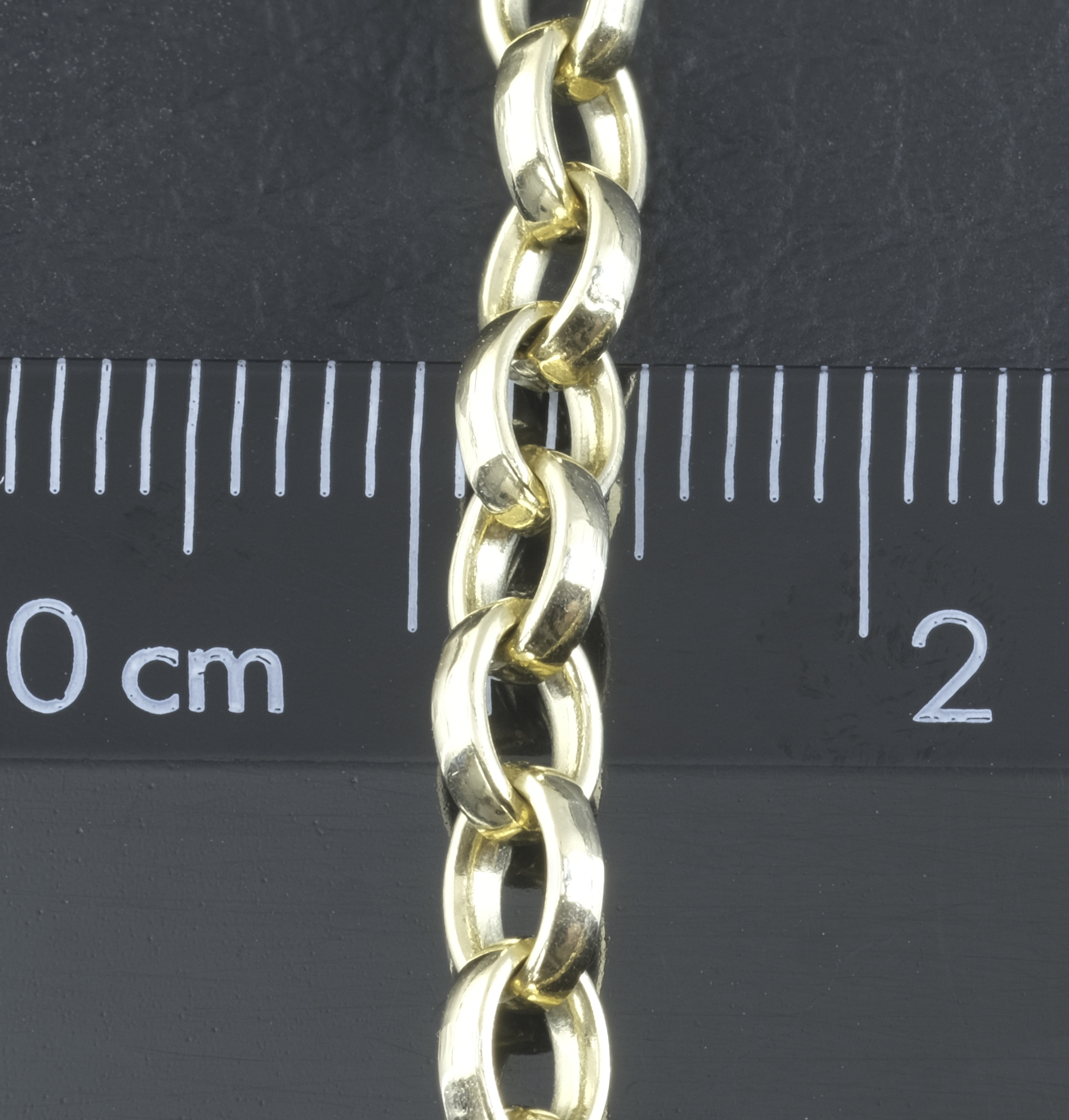 9ct Yellow Gold Belcher Chain 26" 4mm - Image 2