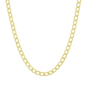 9ct Yellow Gold Curb Chain 22&#8221; 4.5mm
