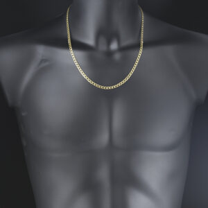 9ct Yellow Gold Curb Chain 22&#8221; 4.5mm