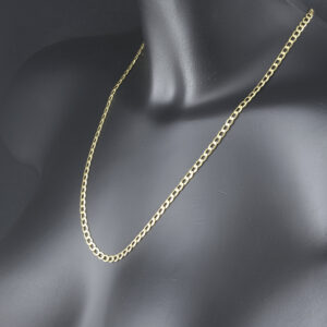 9ct Yellow Gold Curb Chain 22&#8221; 4.5mm