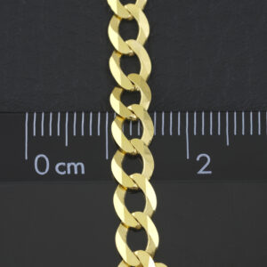 9ct Yellow Gold Curb Chain 19.75″ 5mm