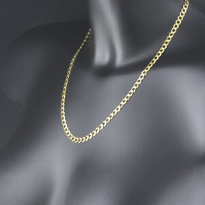 9ct Yellow Gold Curb Chain 19.75″ 5mm