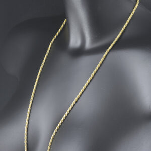 9ct Yellow Gold Diamond Cut Rope Chain 28&#8243; 3mm