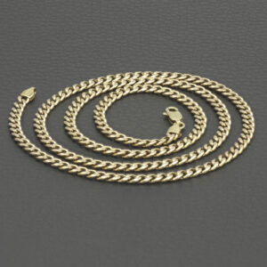 9ct Yellow Gold Curb Chain 21.25″ 3.5mm