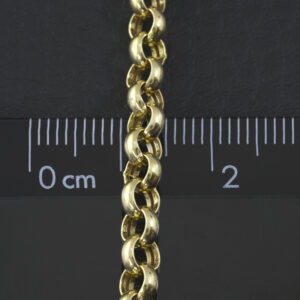 9ct Yellow Gold Belcher Chain 24″ 4.5mm