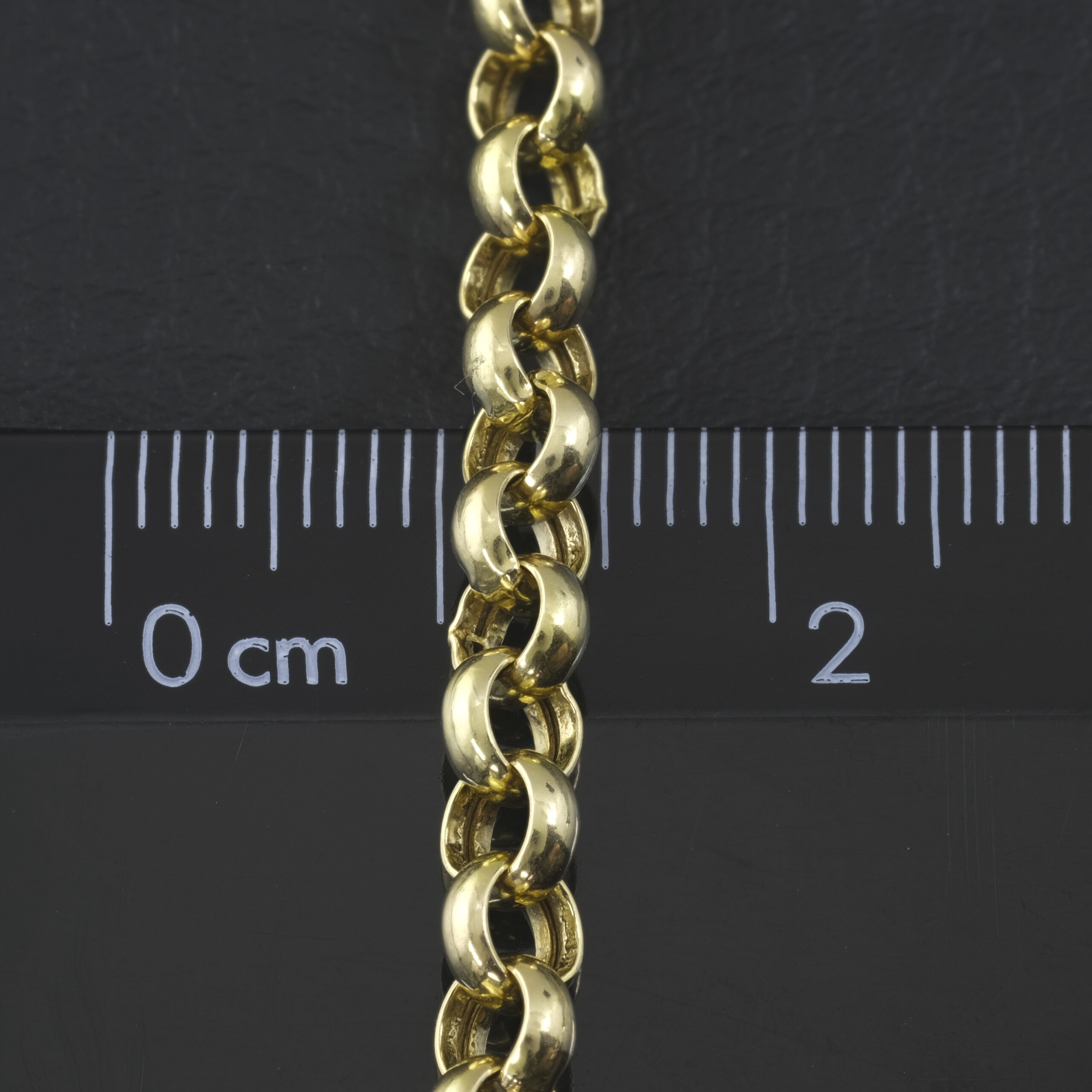 9ct Yellow Gold Belcher Chain 24" 4.5mm - Image 4