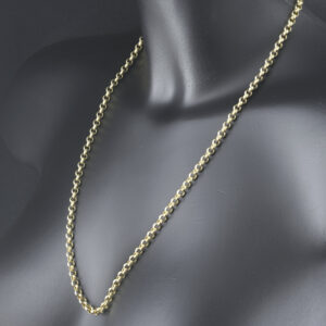 9ct Yellow Gold Belcher Chain 24″ 4.5mm