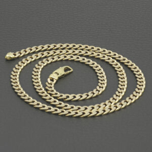 9ct Yellow Gold Curb Chain 20.5″ 4.5mm