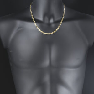 9ct Yellow Gold Curb Chain 20.5″ 4.5mm