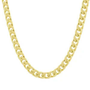 9ct Yellow Gold Curb Chain 20.5″ 7mm