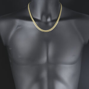 9ct Yellow Gold Curb Chain 20.5″ 7mm