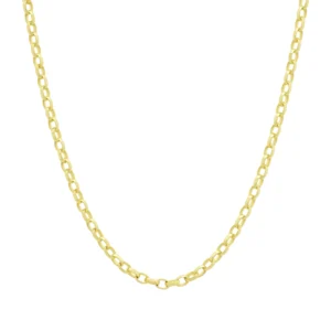 9ct Yellow Gold Belcher Chain 22″ 3mm