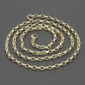 9ct Yellow Gold Belcher Chain 22&#8243; 3mm