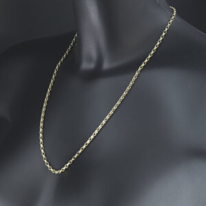 9ct Yellow Gold Belcher Chain 22&#8243; 3mm