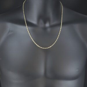 9ct Yellow Gold Belcher Chain 22&#8243; 3mm