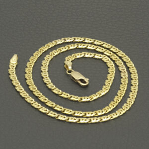 9ct Yellow Gold Fancy Link Chain 17.5″ 3mm