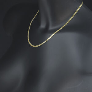 9ct Yellow Gold Fancy Link Chain 17.5″ 3mm