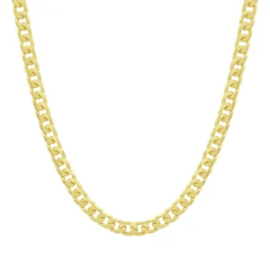 9ct Yellow Gold Curb Chain 18″ 4.5mm