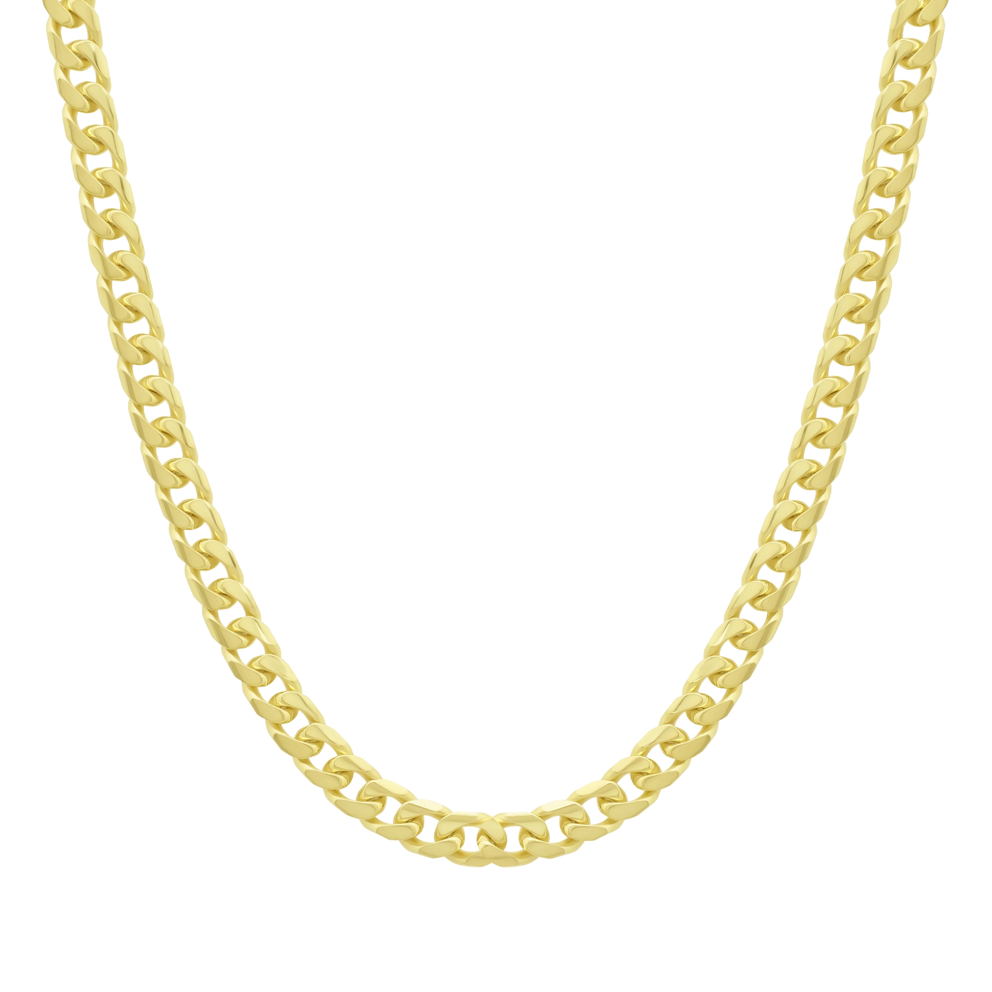 9ct Yellow Gold Curb Chain 18" 4.5mm