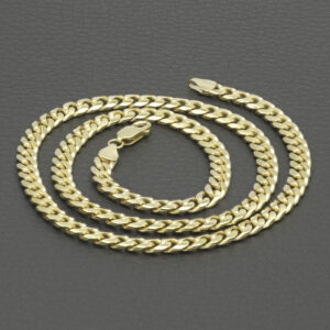9ct Yellow Gold Curb Chain 18&#8243; 4.5mm