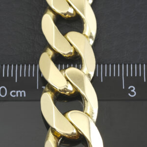 9ct Yellow Gold Curb Bracelet 8.5&#8243; 13mm