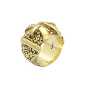 9ct Yellow Gold Buckle Ring