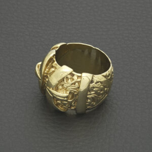 9ct Yellow Gold Buckle Ring