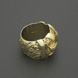 9ct Yellow Gold Buckle Ring