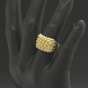 9ct Yellow Gold Keeper Ring