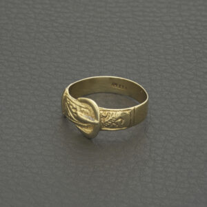 9ct Yellow Gold Buckle Ring