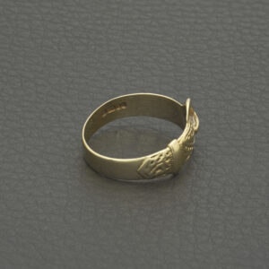 9ct Yellow Gold Buckle Ring