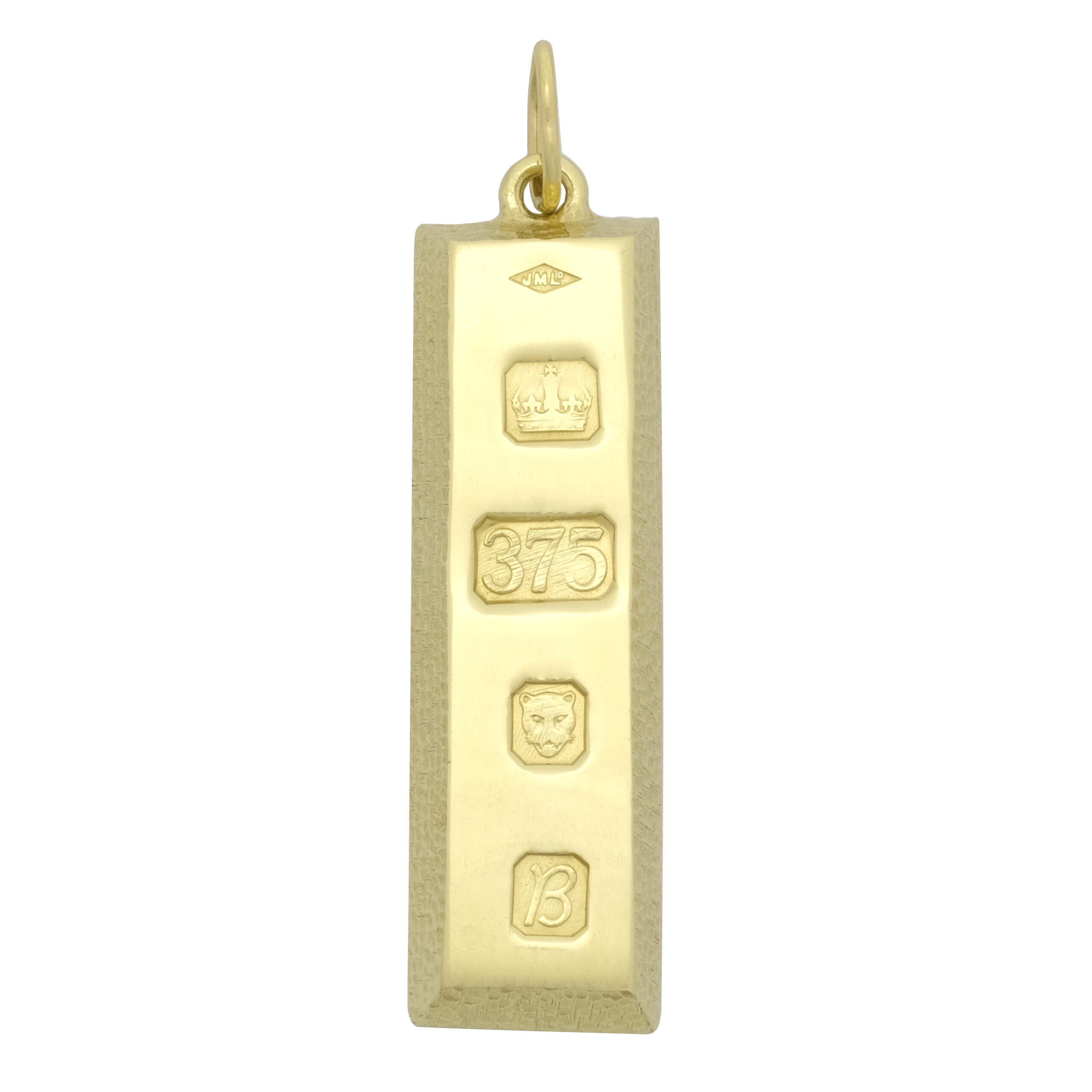 9ct Yellow Gold Ingot Pendant